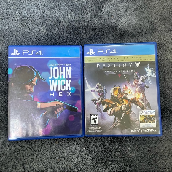 ps4 games- destiny the taken king & john wick hex - Picture 1 of 4